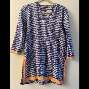 Roberta Roller Rabbit Alligator Print Kurta